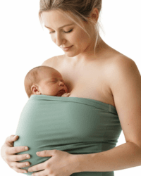 Hoppediz Bonding-Top für Neugeborene – Haut-zu-Haut Top nach der Geburt, OEKO-TEX® STANDARD 100, Bio-Baumwolle, Frühchen geeignet (salbei L) L salbei Angebot bei HelloDeals