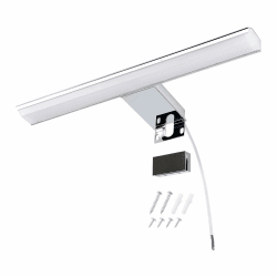 da LIGHT LED Spiegellampe 8W 580LM, Badzimmerlampe 30CM, IP44 Spritzwassergeschützt Spiegelleuchten, 4000K Neutralweiß Einfache Installation, Farbe Chrome 30CM Chrome Angebot bei HelloDeals