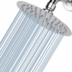 15cm Regenbrause, Voolan Kreisförmiger Hochdruck Duschkopf aus Edelstahl 304, komfortables Duscherlebnis auch bei Niedrigem Wasserdruck, Installierbar an der Wand oder Decke (Chrom) 15 centimeters Chrom Angebot bei HelloDeals
