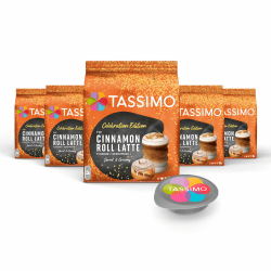 Tassimo Kapseln Limited Edition Cinnamon Roll Latte, 5 x 8 Pads, 40 Kaffeekapseln Zimtschnecke 5x8 Kapseln Angebot bei HelloDeals