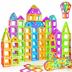 Crenova Magnetische Bausteine 60 Tile, Magnetspiel STEM Magnetbausteine, Montessori Spielzeug ab 3 Jahre, Magnete Kinder Geschenk Spielzeug ab 3 4 5 6 7 8Jahren für Jungen und Mädchen 60 pcs Angebot bei HelloDeals