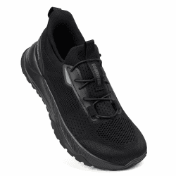 Sosenfer Slip on Herren Sneakers für Breite Füße, Hände-freie Atmungsaktive Wanderschuhe, rutschfeste Outdoor Sportschuhe für Männer 44 EU 1501 Ganz Schwarz Angebot bei HelloDeals