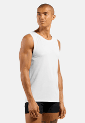 Odlo Herren Active F-Dry Light_141172 Funktionsunterwäsche Tanktop (1er Pack) M Weiß Angebot bei HelloDeals
