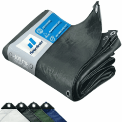 Floordirekt Abdeckplane 140g/m² wasserdicht 4x6m Anthrazit Allzweckplane für Schutz vor Witterung - Top geeignet für Gartenbereich - UV-stabil beidseitig beschichtet, wasserfest und abwaschbar 4x6 m (140 g/m² ) Anthrazit Angebot bei HelloDeals
