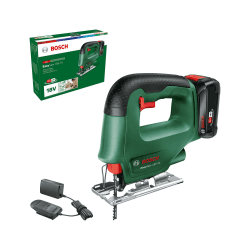 Bosch Akku Stichsäge EasySaw 18V-70 (2,0 Ah Akku, 18 Volt System, mit 1 Stichsägeblatt, Ladegerät AL 18V-20, im Karton) Set | 1 Akku I 10tlg. Stichsägeblatt Set Angebot bei HelloDeals
