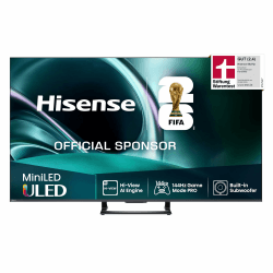 Hisense 55U7Q Fernseher 55 Zoll, 4K Mini LED ULED, Smart TV, Hi-View AI Engine, 144Hz Game Mode Pro, FreeSync Premium, Built in Subwoofer, Dolby Vision IQ Atmos, Airplay, Sprachsteuerung[2025] 55 Zoll U7 144 Hz Angebot bei HelloDeals