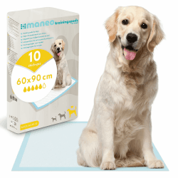 100x Welpen Unterlagen 60x90cm, maneo Trainingspads für Hunde, Welpen Unterlagen saugfähig, Hundeklo auslaufsicher, 5-lagige Pipi Matten für Hunde, Katzen & Co., Puppy Pads, Welpen Zubehör, Pipi Pads 60x90cm 100 Angebot bei HelloDeals