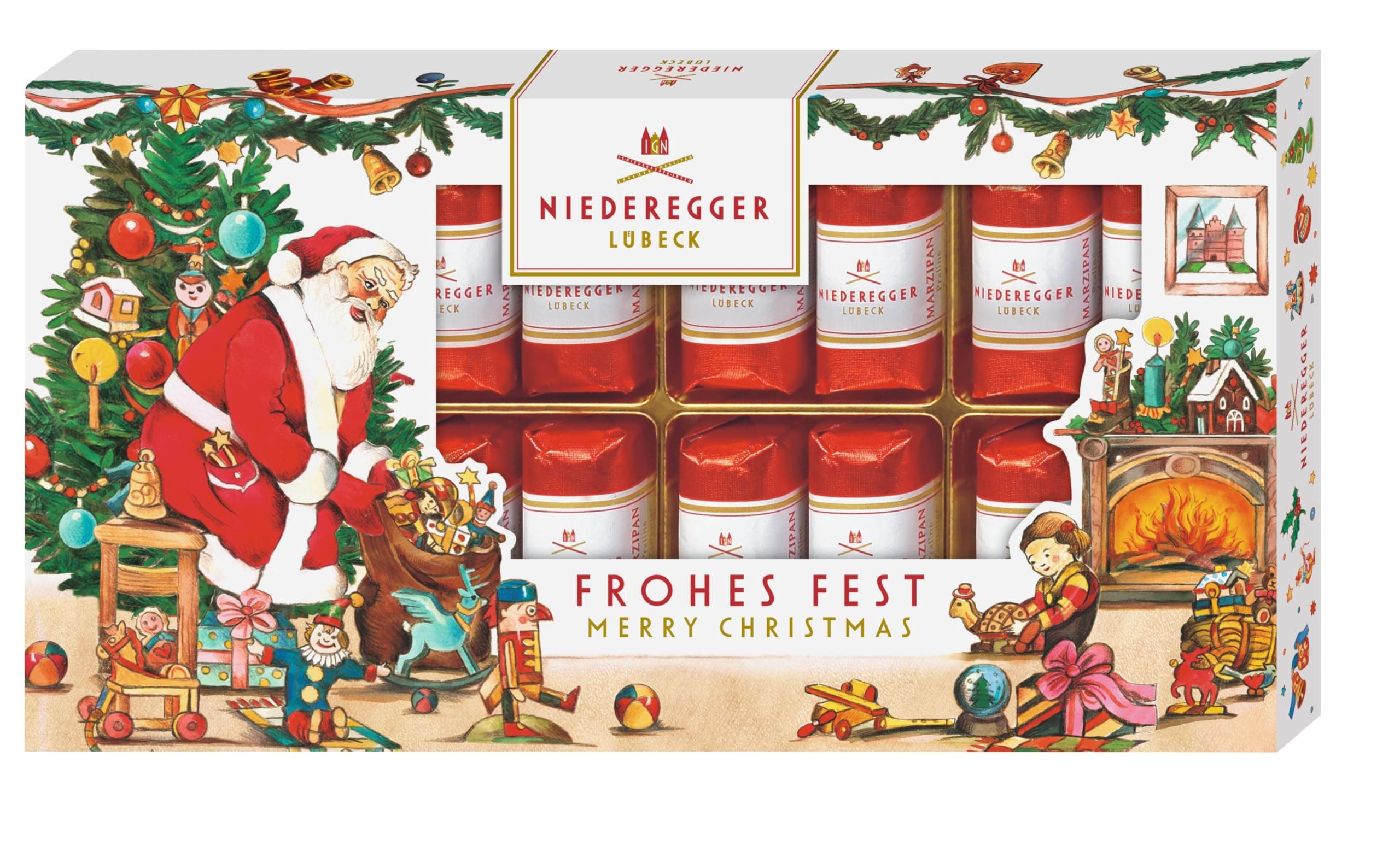Niederegger Marzipan Klassiker® »Frohes Fest« 200g 21mm x 214mm Angebot bei HelloDeals
