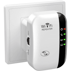 WiFi Extender Booster, WLAN Repeater Verstärker Bis Zu 5000sq.ft Mit Repeater/AP Modus, Long Range Amplifier Mit Ethernet Port Zu Allen Geräten, 1-Key Setup, Access Point Angebot bei HelloDeals