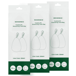 SONGMICS Müllbeutel mit Zugband, hochbelastbar, Müllsäcke für 15-20 Liter Mülleimer, bereits getrennt, Code 020A01, 3 Rollen, insgesamt 120 Stück, weiß KRB020A03 Angebot bei HelloDeals