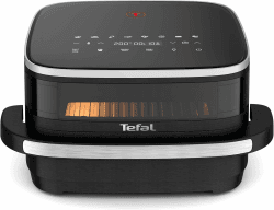 Tefal Easy Fry XL Surface Heißluftfritteuse – Airfryer mit Sichtfenster & XL-Garfläche (bis 1 kg), digitales Bedienfeld, Extra-Crisp, energieeffizient & schnell, antihaft, kompakt, Pizza Ofen FW4018 Mit Pizza-Funktion Angebot bei HelloDeals