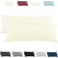 CelinaTex Active Seitenschläferkissen Bezug Doppelpack Set 40x200 Natur beige Baumwolle Jersey Stillkissen Kissenhülle 5001566 Natur 40x200 cm 2er Set Angebot bei HelloDeals