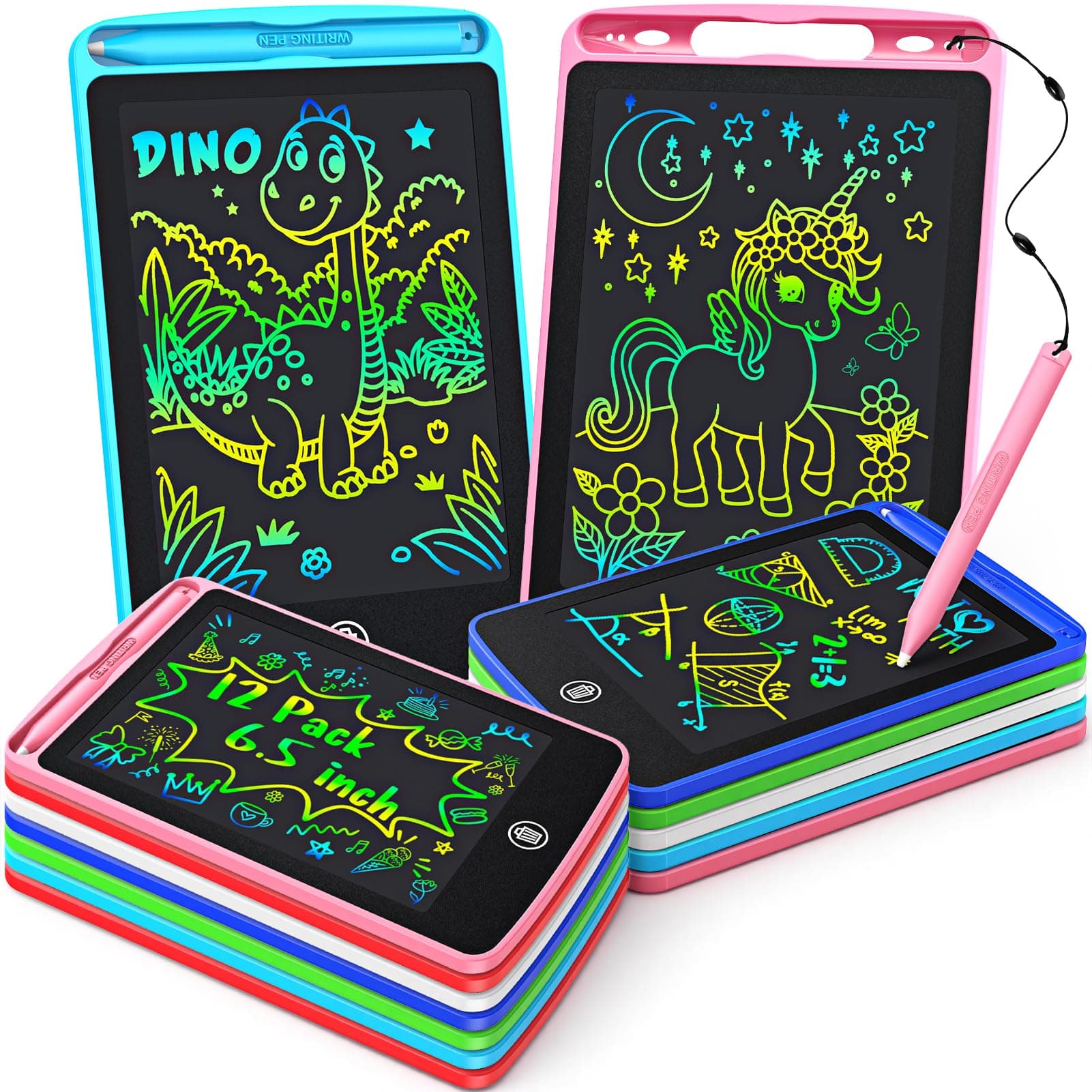 12 Stück 6.5 Zoll Lcd Schreibtafel Kinder, Mitgebsel Kindergeburtstag 4 5 6 7 8 9 10 Jahre Maltafel Zaubertafel Give Aways Kindergeburtstag Gastgeschenke Kleine Geschenke für Jungen Mädchen 3-12 Jahre Angebot bei HelloDeals