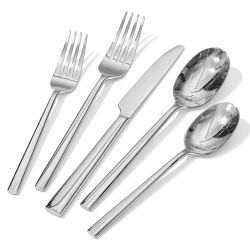 HIKAA Besteck Set 12 Personen, 60-Teiliges Geschmiedetes Essbesteckset, Premium-Edelstahl Besteck für Küche, Haushalt, Hochzeit, Party, Cutlery Set Hochglanzpoliert und Spülmaschinenfest(Silber) Angebot bei HelloDeals