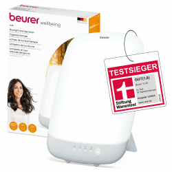 Beurer TL 85 Tageslichtlampe, TESTSIEGER Stiftung Warentest, Simulation von Tageslicht, 14.000 Lux Lichtstärke, Medizinprodukt, zur Anwendung bei Lichtmangelerscheinung, mit Timer (30,60,90,120 Min.) Groß, mit Timer-Funktion Angebot bei HelloDeals