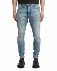 G-Star Herren D-STAQ 3D Slim Jeans 38W / 34L Mehrfarben (Vintage Antalya Blue Destroyed D05385-e106-h541) Angebot bei HelloDeals