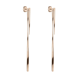 LIEBESKIND BERLIN Damen Ohrhänger – Lange Hängeohrringe aus Edelstahl in Silber, Gold, Roségold & Schwarz – Minimalistisches Design, Leicht & Elegant Angebot bei HelloDeals
