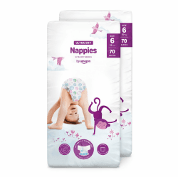 By Amazon Ultra Dry Windeln Größe 6 (15+ kg) - MONATSBOX, Weiß, 140 Stück (2 Packungen mit 70) (Früher Unter Der Marke Mama Bear, Identisches Produkt) Größe 6 (15+ kg) Monatsbox Angebot bei HelloDeals