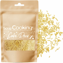 ScrapCooking - Goldene Schokoladenstreusel 60 g - Essbare Dekoration - Schoko-Sprinkles zur Dekoration von Kuchen, Gebäck & Cupcakes - Weihnachten, Geburtstag - 7478 Angebot bei HelloDeals
