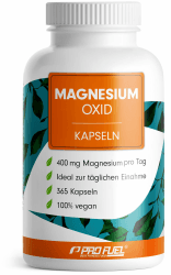 Magnesium Kapseln 365x (1 Jahr) - 668 mg Mag.-Oxid, davon 400 mg elementares Magnesium pro Kapsel - sehr hoher Mag.-Gehalt (60%) - optimal hochdosiert - Laborgeprüft mit Zertifikat - 100% vegan 1x 365 Kapseln Angebot bei HelloDeals