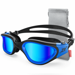 ZIONOR G1 - Polarisierte Schwimmbrille für Unisex und Erwachsene und Damen, beschlagfrei, 100% UV-Schutzbrille ZR-G1 A0-G1S-Schwarzblau Angebot bei HelloDeals