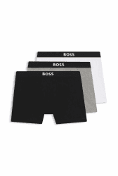 BOSS Herren BoxerBr 3P Bamboo Dreierpack eng anliegende Boxershorts aus Bambus-Mix M Assorted Pre-pack 999 Angebot bei HelloDeals