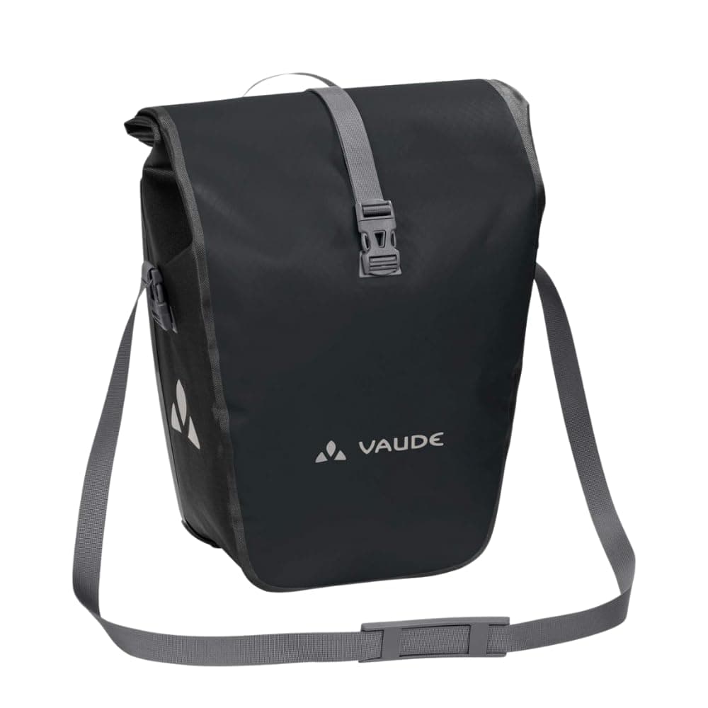 VAUDE Fahrradtasche für Gepäckträger Aqua Back Single 1 x 24 L, Hinterradtasche wasserdicht, Fahrrad Gepäckträgertasche hinten, einfache Befestigung – Made in Germany Einheitsgröße Schwarz Angebot bei HelloDeals