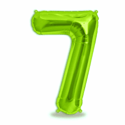 folienballon zahl 7 Grün - Riesenzahl Ballon ca.100 cm - Luftballon Zahl 7 - fliegt mit Helium - zum 7. Geburtstag, Hochzeit, Jubiläum, Fest, Party Dekoration - Ballon 7 Grün Grün Number 7 Angebot bei HelloDeals