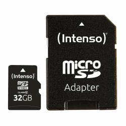 Intenso microSDHC 32GB Class 4 Speicherkarte inkl. SD-Adapter, schwarz 32 GB Angebot bei HelloDeals
