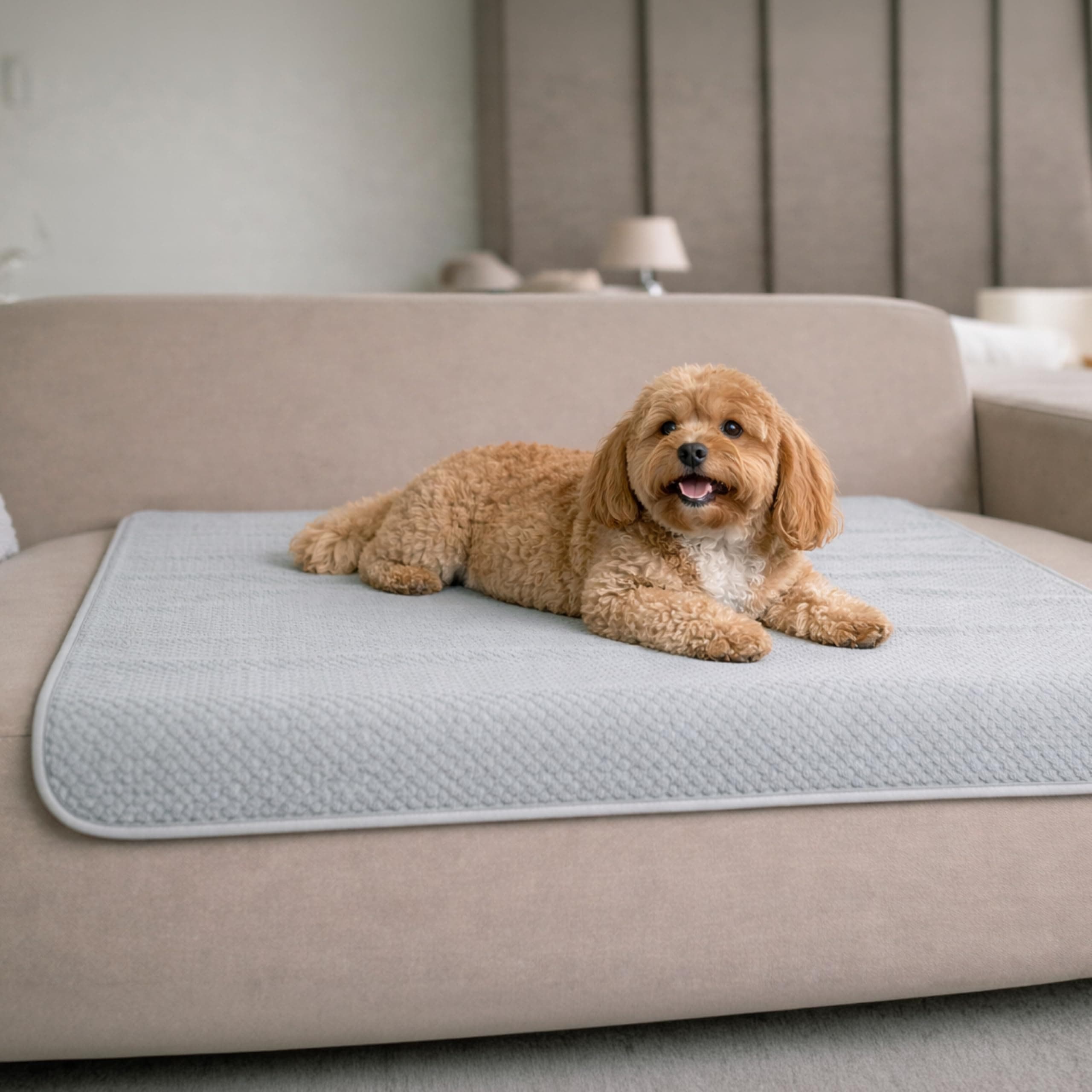 Dreamzie Hundedecke Wasserdicht Bett, Auto, Outdoor 80x100cm - Reversible und Maschinenwaschbar Hundedecke Sofa aus Sherpa Fleece - Hellgrau Hellgrau M (80 x 100 cm) Angebot bei HelloDeals