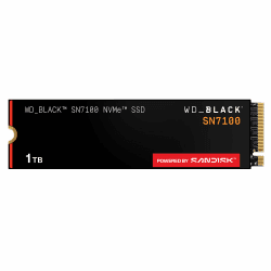 WD_BLACK SN7100 NVMe SSD 1 TB (High-Performance Gaming-Speicher, bis zu 7.250 MB/s Lesen, PCIe Gen4, Energieeffizienz, für Desktop, Laptop & Handheld-Spielekonsolen) - POWERED BY SANDISK 1 TB M.2 2280 Angebot bei HelloDeals