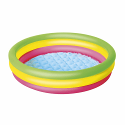 Bestway Planschbecken, Summer, 102 x 25 cm, 51104-17, Mehrfarbig, 102 x 102 x 25 cm Angebot bei HelloDeals