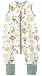 Chilsuessy Baby Schlafsack mit Beinen 1.5 Tog, 100% Baumwolle, Ganzjahres Schlafsack, Babyschlafsack, Schlafsack Kinder, Eichhörnchen, 80cm, Baby Höhe 85-95cm 80cm/Baby Höhe 85-95cm 1.5 Tog/Eichhörnchen Angebot bei HelloDeals