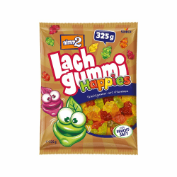 nimm2 Lachgummi Happies – 1 x 325 g – Fruchtgummis mit Fruchtsaft und Vitaminen – Süßigkeit in sechs Geschmacksrichtungen Happies 1 x 325g Angebot bei HelloDeals