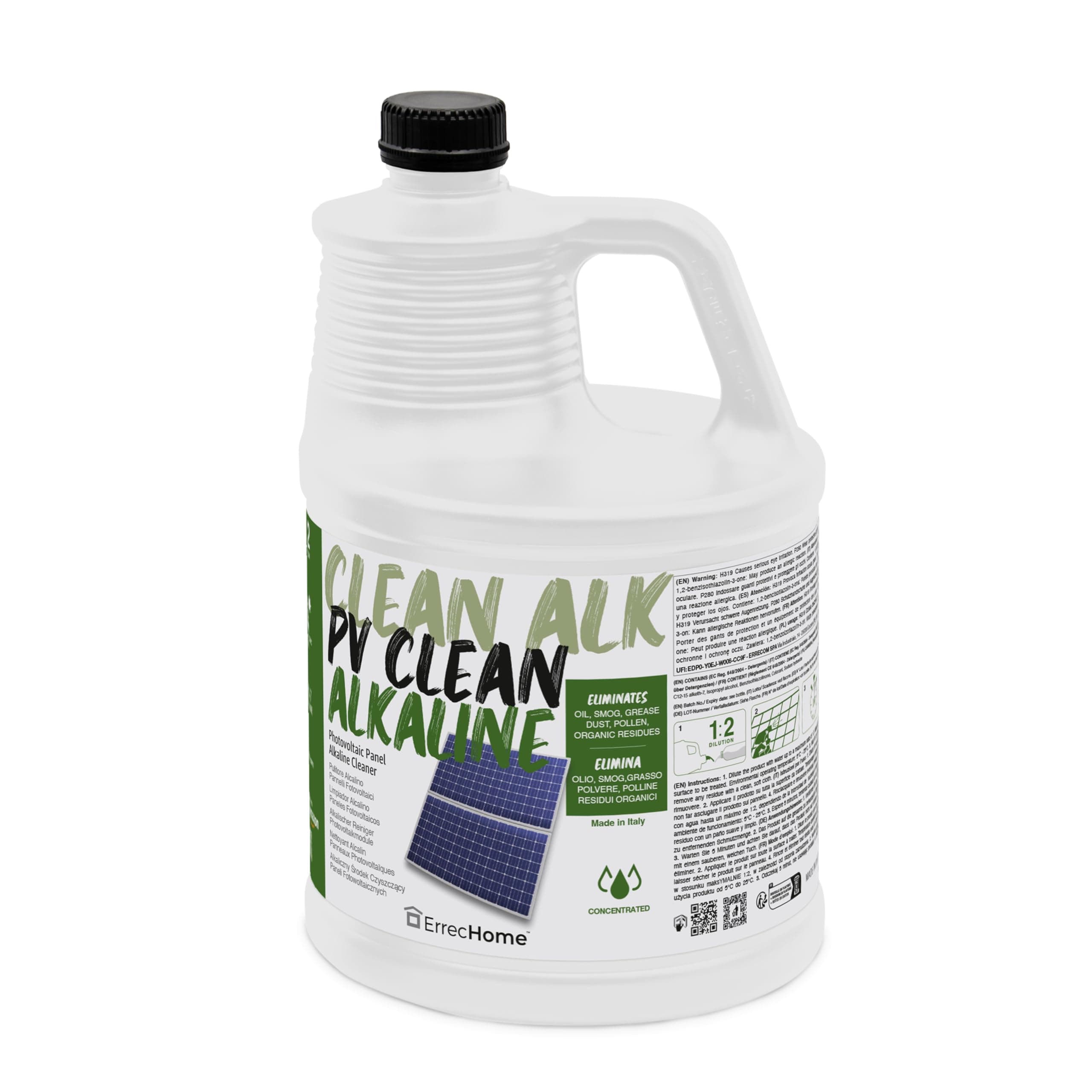 ERRECHOME PV Clean Alkaline, Alkalischer Reiniger für Photovoltaikanlage-Module, Konzentrat, 5L Pv Clean Alkaline 5 L Angebot bei HelloDeals