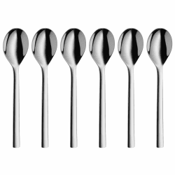 WMF Nuova Tee-/ Kaffeelöffel Set 6-teilig, 13,5 cm, Teelöffel Cromargan Edelstahl poliert, Dessertlöffel glänzend, spülmaschinengeeignet Nuova – Tee-/ Kaffeelöffel Angebot bei HelloDeals