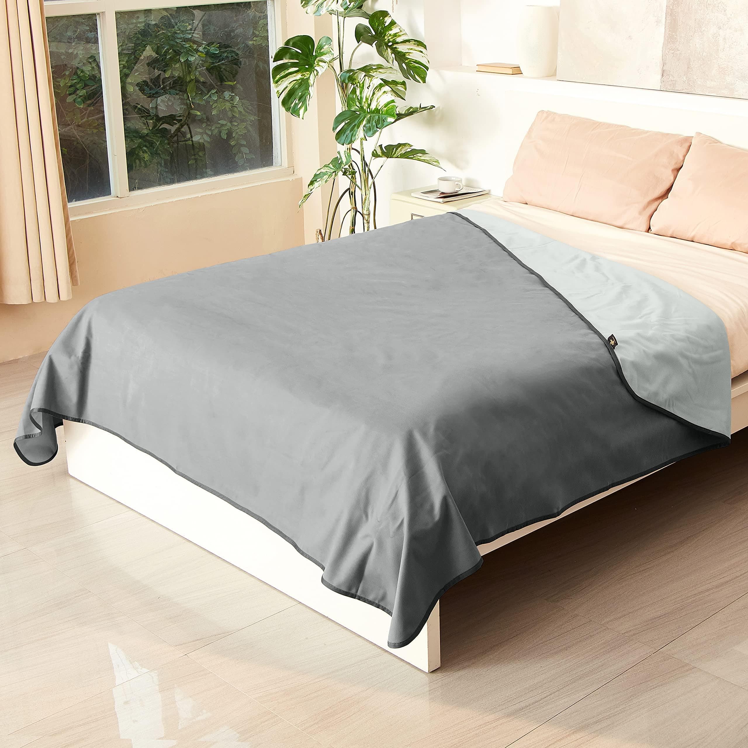 Catalonia Classy wasserdichte Decke für Bett, Decke Wasserdicht für Sofa, Hundedecke für Unterwegs Outdoor Indoor, Wärmedecke für Haustiere, Hundedecken Waschbar (Queen/XXL 229x203cm, Grau) Hellgrau/Dunkelgrau 203×229 cm Angebot bei HelloDeals