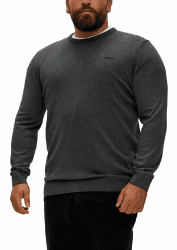 s.Oliver Pullover mit Crew Neck Herren 4XL 98w2_dunkelgrau Angebot bei HelloDeals