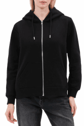 Smith & Solo Hoodie Damen – Kapuzenpullover Frauen Baumwolle Long, mit Kapuze Pullover Sweatshirt Rundhals, Slim Fit Freizeit Sport Langarmshirt, Hoodies Training - Pulli Streetwear XXL Schwarz-zip Angebot bei HelloDeals