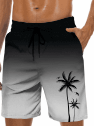 Badehose Herren Lang Badeshorts Männer mit Innenhose Schwimmhosen Knielang Strandshorts Jungen Bademode für Herren Surfen Schnelltrocknend S-3XL Schwarzgrau XL Angebot bei HelloDeals