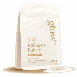 Glow25® Collagen Pulver [225g] – Unser Original – Kollagen Hydrolysat mit Vitamin C – Peptide Typ 1 und 3 – Gute Löslichkeit – Neutral 225g (mit VItamin C) Angebot bei HelloDeals