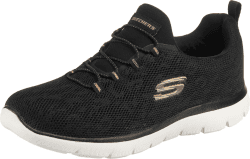 Skechers Damen Summits Leopard Spot Turnschuhe 39 EU Black Mesh Rose Gold Trim Angebot bei HelloDeals