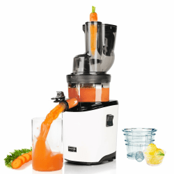 Kuvings - Entsafter REVO830 – Doppelmund, automatisches Schneidesystem – Weiß 2. Weiß Angebot bei HelloDeals