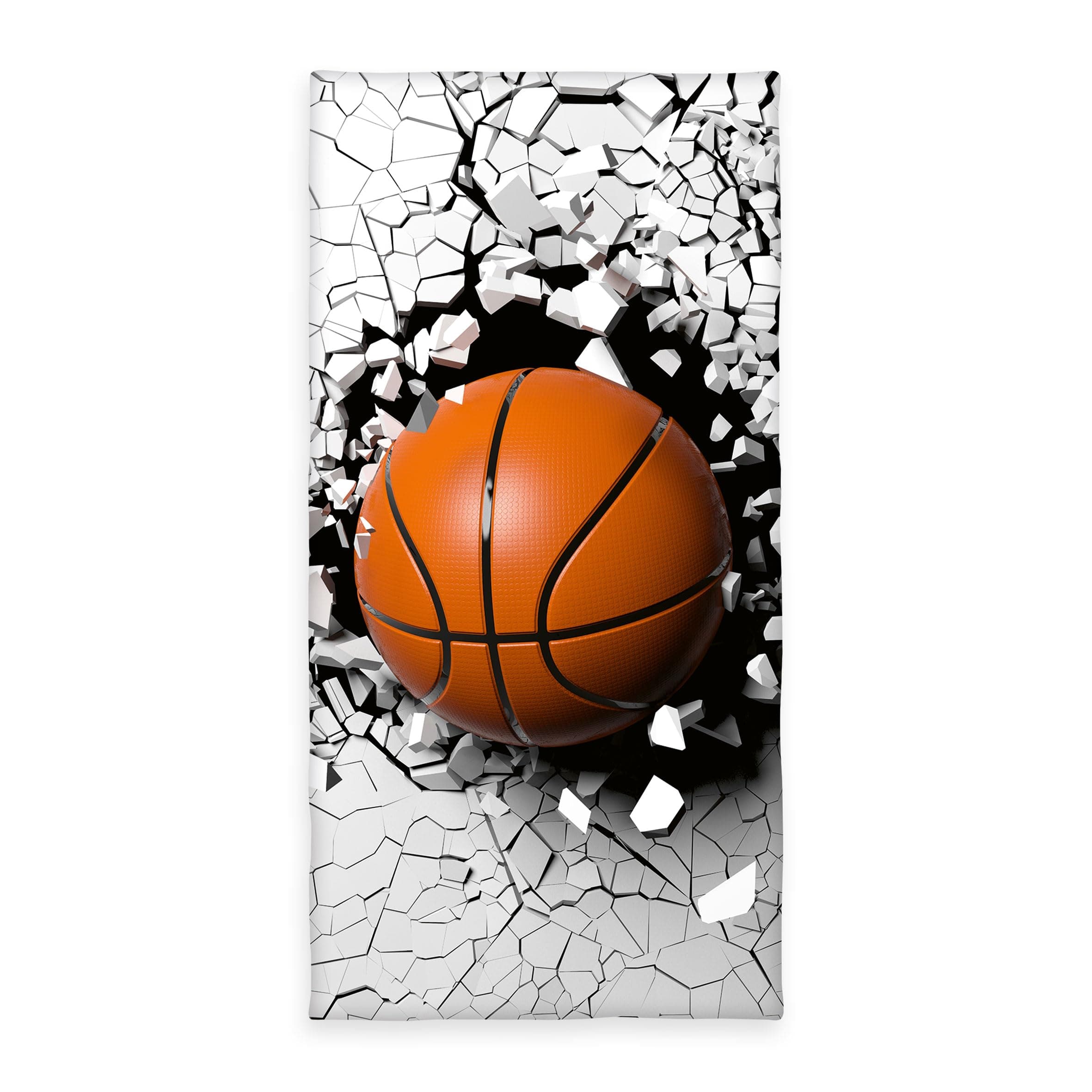 Herding Young Collection Badetuch, Basketball 3D Effekt, 75 x 150 cm, 100% Baumwolle/Velours, Mehrfarbig Angebot bei HelloDeals