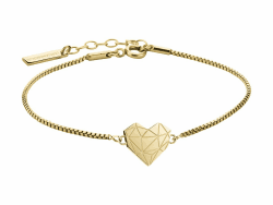 LIEBESKIND BERLIN Herz-Armband für Damen – Edelstahl-Armschmuck mit liebevollem Herzanhänger – In verschiedenen Farben und Ausführungen – Romantische Geschenkidee Gold Single Angebot bei HelloDeals