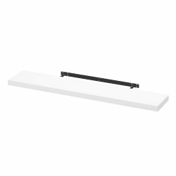 WOLTU Wandboard Wandregal CD DVD Regal Bücherregal Schweberegal Holz Board 120x22.9x3.8cm Weiß für Büro, Wohnzimmer, Schlafzimmer, Küche RG9315ws Angebot bei HelloDeals