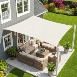 Sunnylaxx 3x4m Sonnensegel Rechteckig, Wasserdicht Sonnenschutz Sunsegel Color Creme, 95% UV-Schutz,für Außenbereich,Garten 3x4 Creme Angebot bei HelloDeals