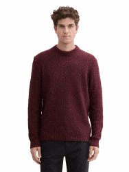 TOM TAILOR Herren Pullover XXL 36979 - Gipsy Purple Multicolor Neps Angebot bei HelloDeals