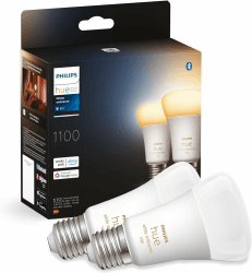 Philips Hue White Ambiance E27 LED Glühbirne, 1100lm, warm- bis kühlweiß, dimmbar, steuerbar via App, kompatibel mit Amazon Alexa (Echo, Echo Dot), 2er Pack, alte Generation alte Generation 2 pack Warm- Bis Kühlweiß Angebot bei HelloDeals