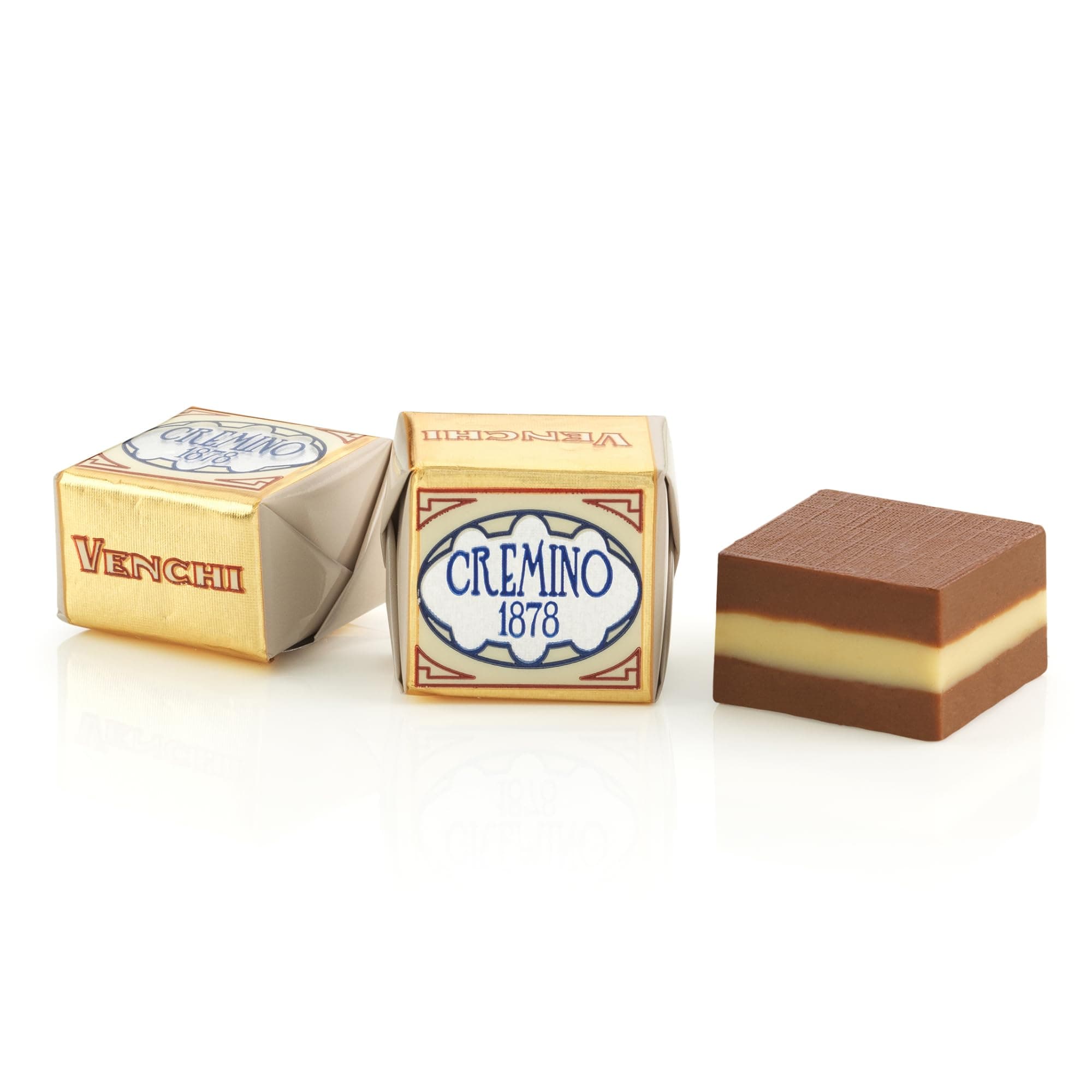Venchi - Cremini 1878 - Dreischichtige Pralinen mit Milch-Gianduja und Mandelpaste, „Piemontesischer Haselnuss g.g.A.“, 1 kg, glutenfrei, ohne Farbstoffe und ohne Konservierungsmittel Schokolade 1000 g (Lot de 1) Angebot bei HelloDeals